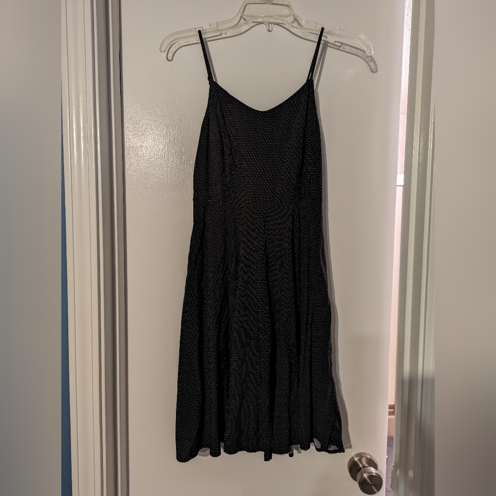 Black and White Polka Dot A-line Dress